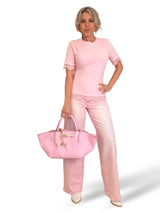 CAMISETA CORSET BLONDA ENCAJE