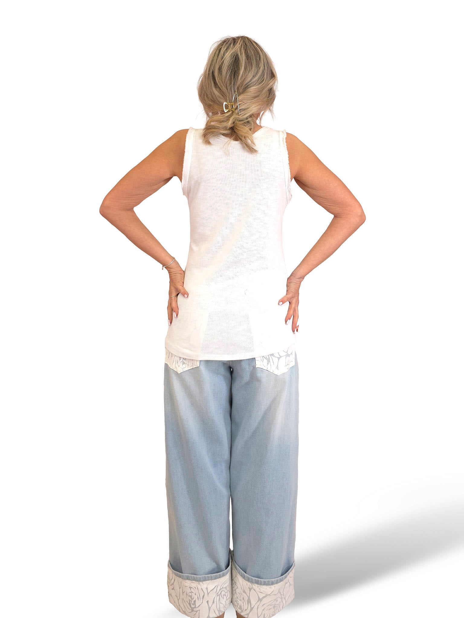 CAMISETA CANALÉ  TIRANTES LENTEJUELAS