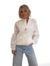 BOMBER DENIM TUL FLORES