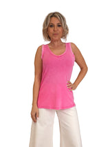 CAMISETA CANALÉ  TIRANTES LENTEJUELAS