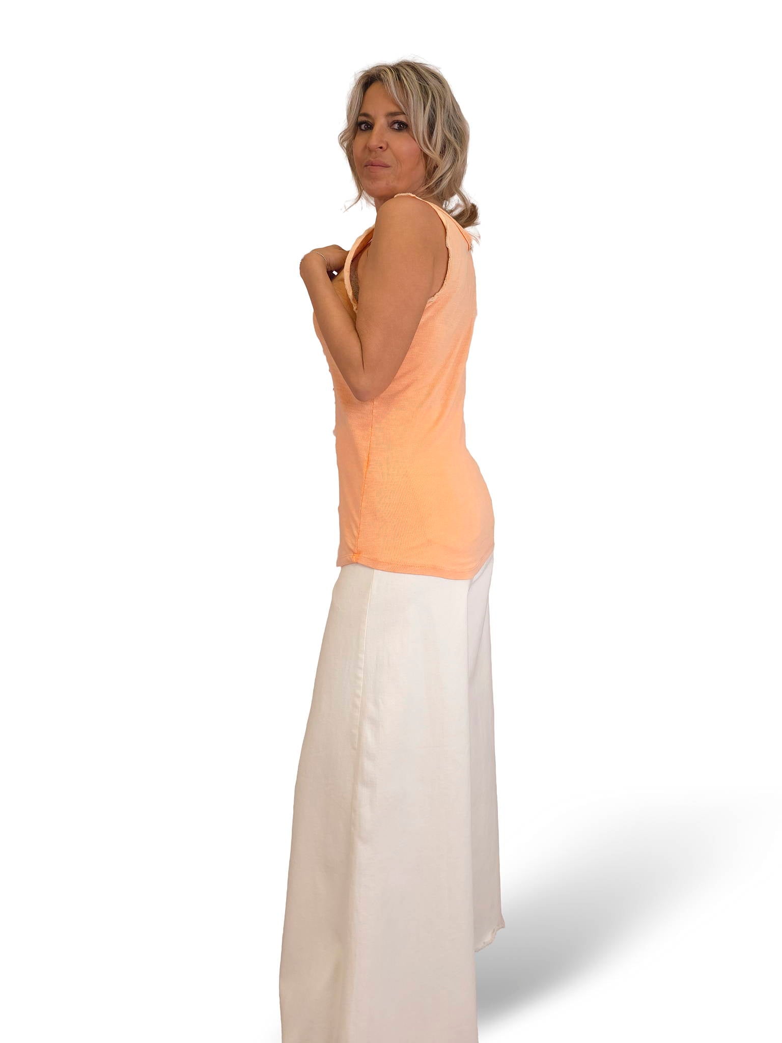 CAMISETA CANALÉ  TIRANTES LENTEJUELAS