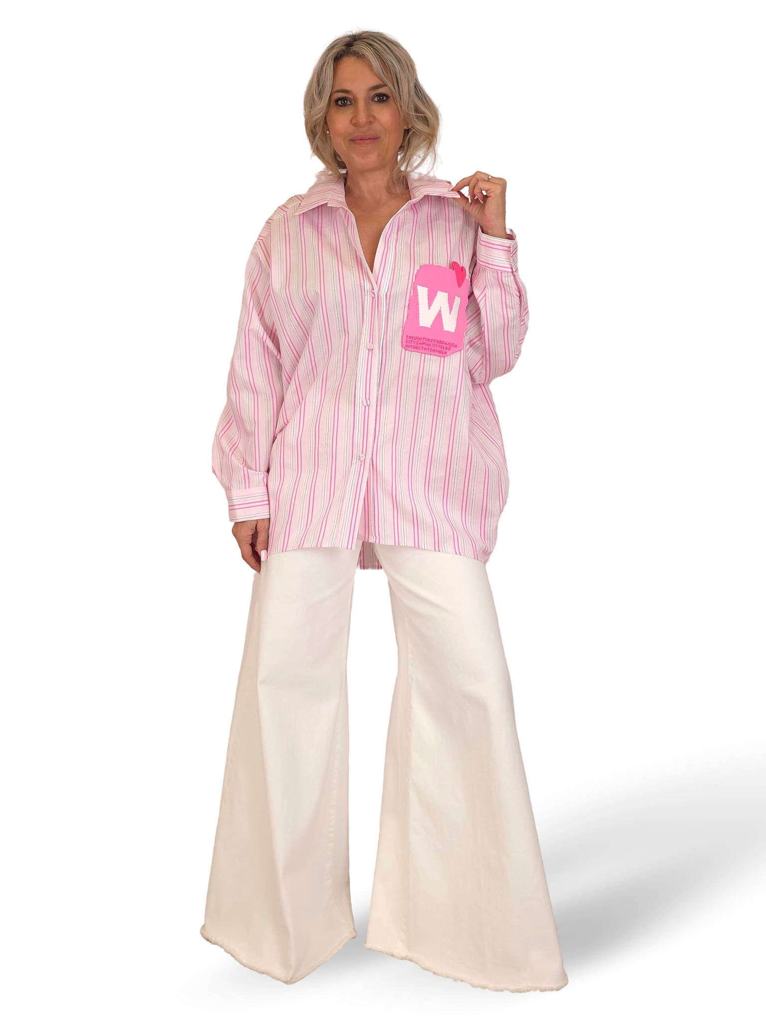 MAXI CAMISA RAYAS BOLSILLO JOT