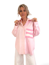 CAMISA COMBINADA RAYAS ASIMÉTRICA JOT