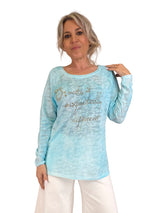 CAMISETA LAVADO VINTAGE STRASS JOT