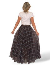 FALDA TUL CUADROS QUILLAS JOT