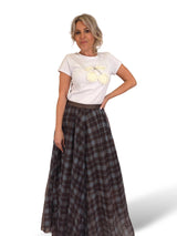 FALDA TUL CUADROS QUILLAS JOT