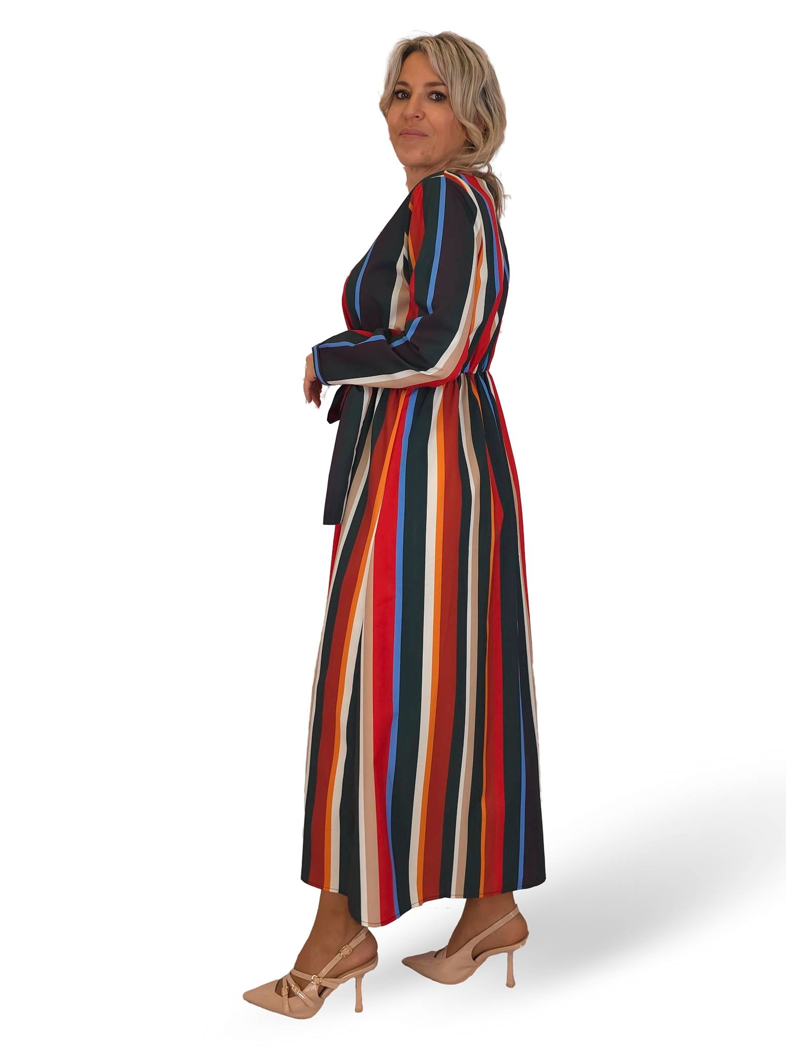 VESTIDO RAYAS LAZADA JOT