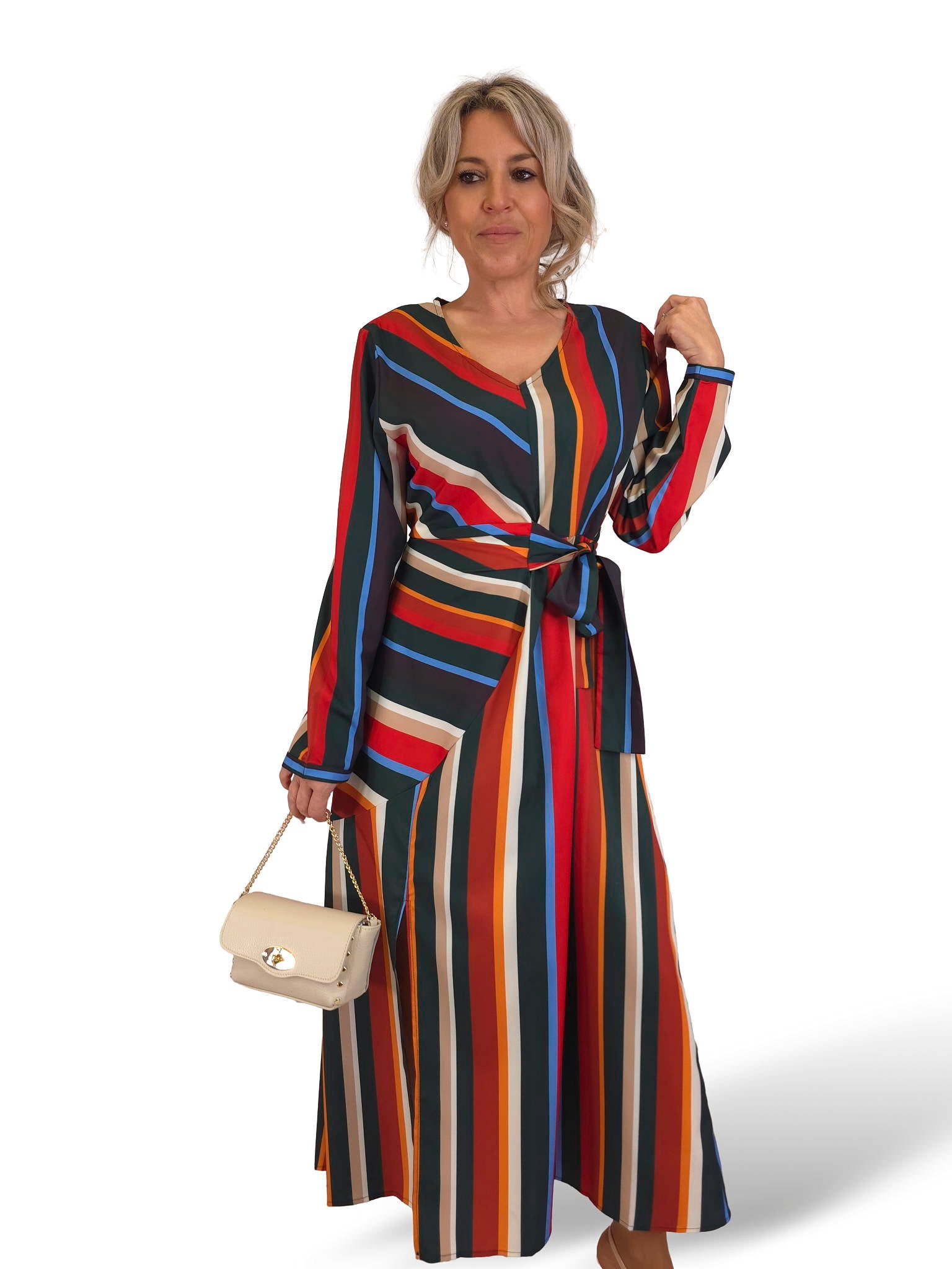 VESTIDO RAYAS LAZADA JOT