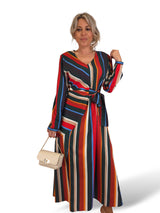 VESTIDO RAYAS LAZADA JOT