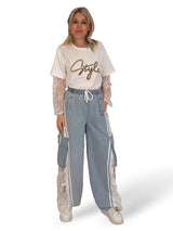 JEANS CARGO IN DENIM