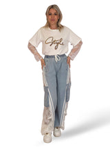 JEANS CARGO IN DENIM