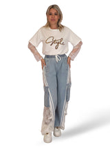 JEANS CARGO IN DENIM