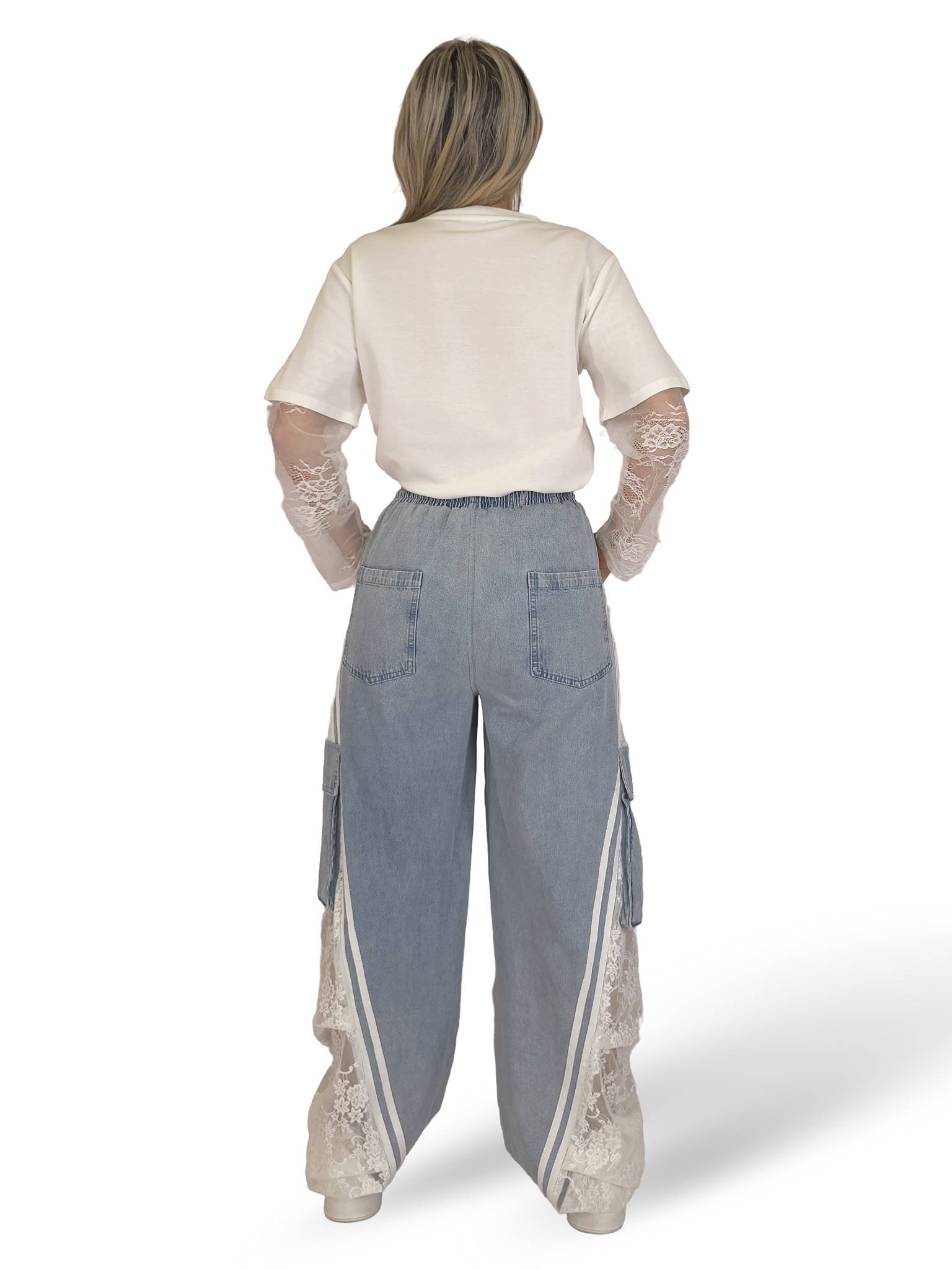 JEANS CARGO IN DENIM