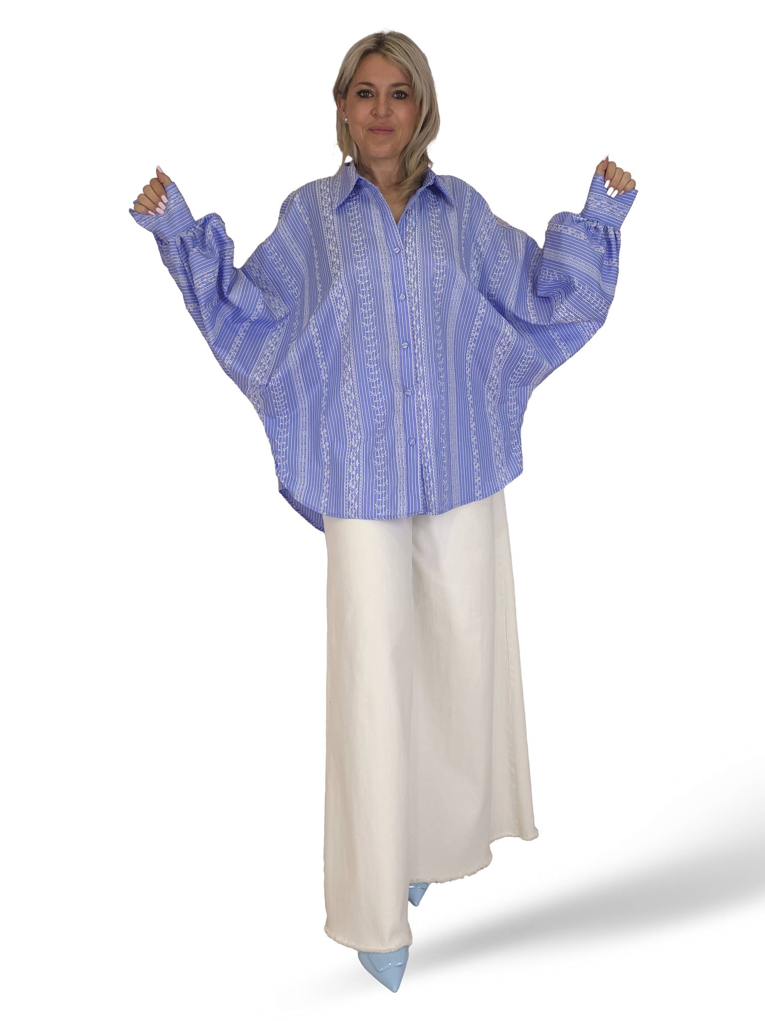 MAXI CAMISA RELIEVE RAYAS