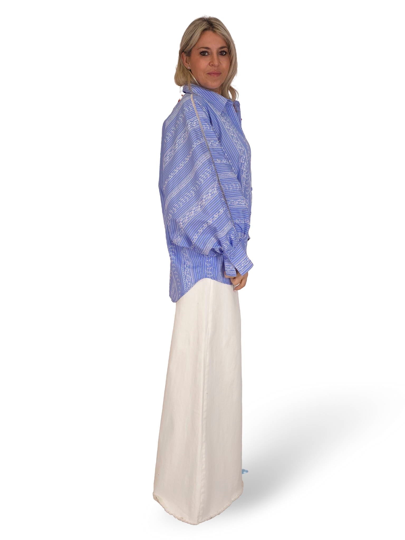 MAXI CAMISA RELIEVE RAYAS