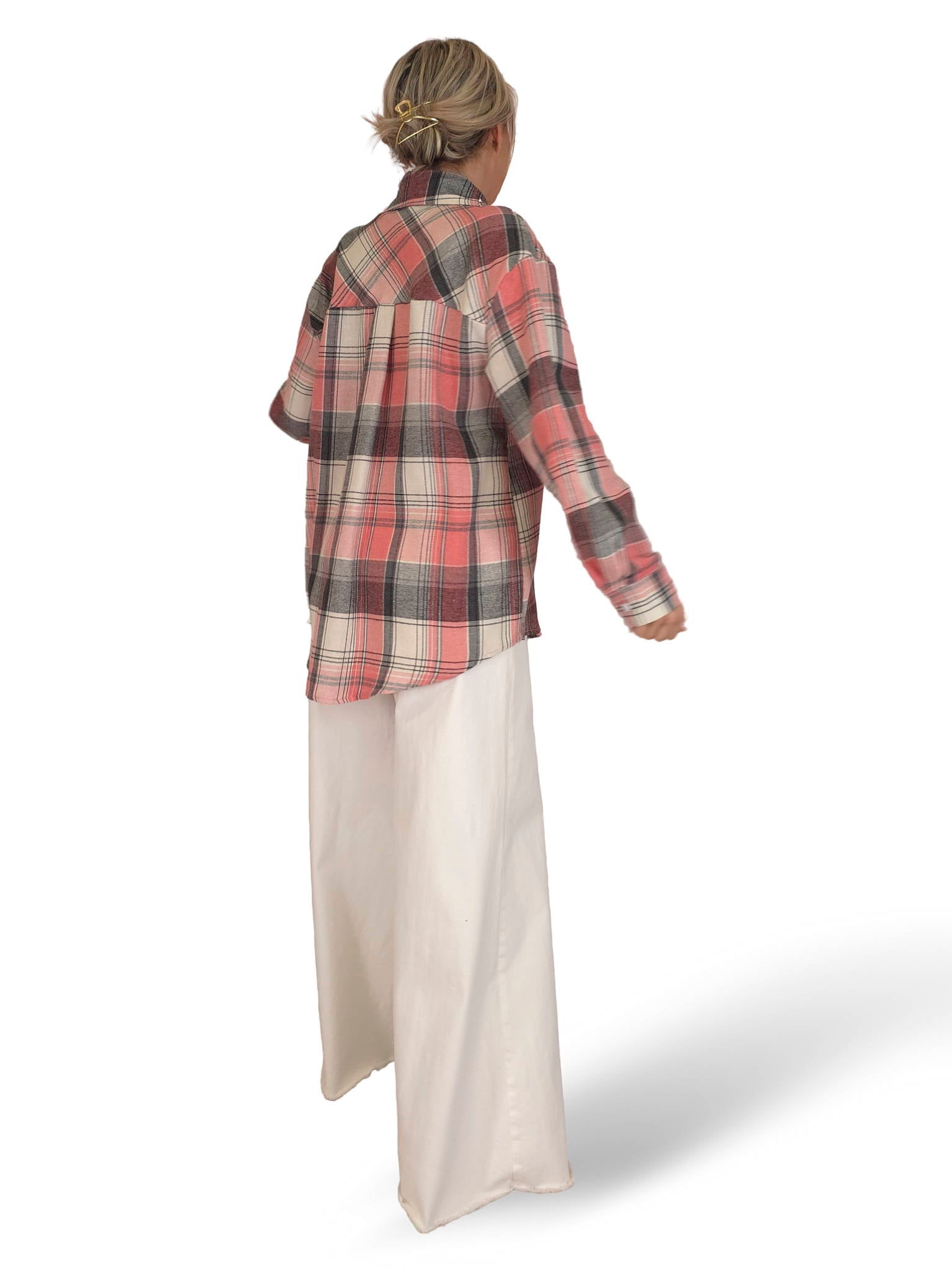 CAMISA CUADROS CUELLO PEDRERIA JOT