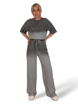 CONJUNTO SUDADERA MANGA CORTA STRASS NUVOLETTA