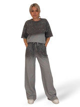 CONJUNTO SUDADERA MANGA CORTA STRASS NUVOLETTA