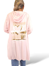 CHAQUETA FLUIDA CORAZON METALIZADO