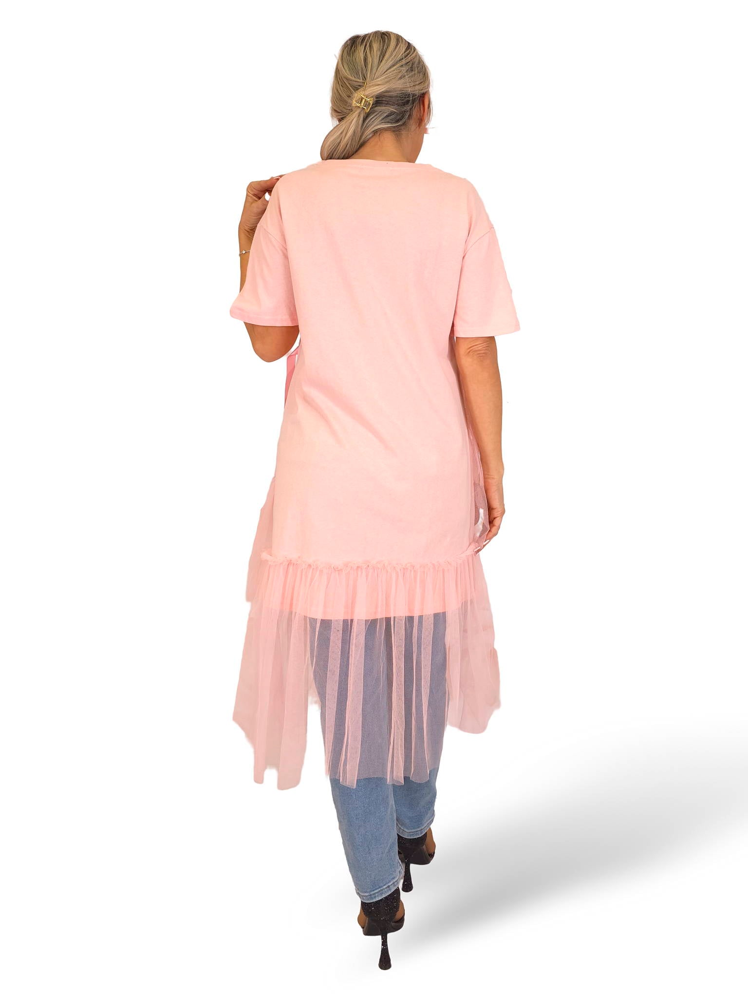 VESTIDO CAMISETA TUL JOT