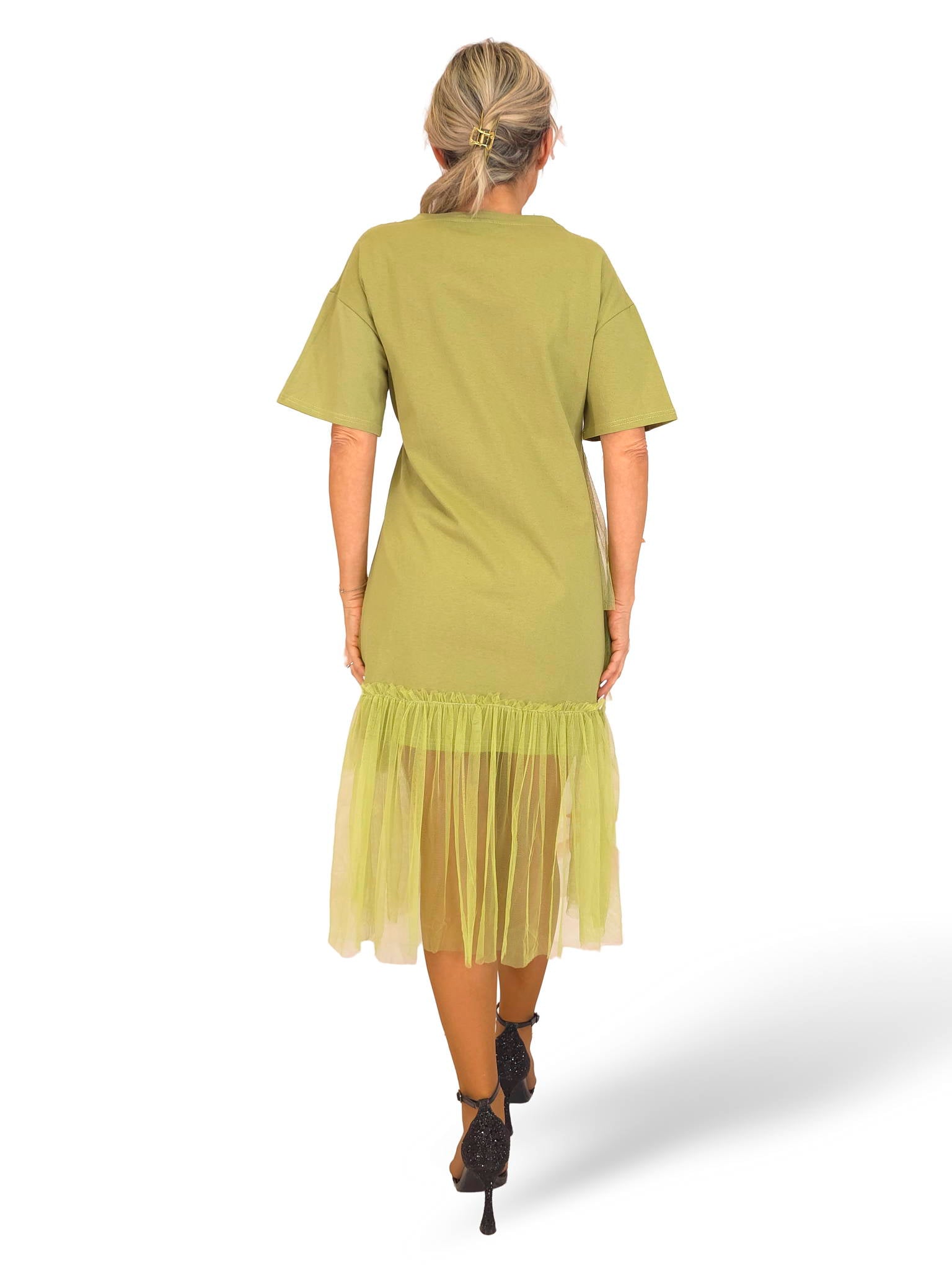 VESTIDO CAMISETA TUL JOT