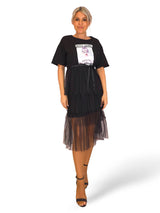 VESTIDO CAMISETA TUL JOT