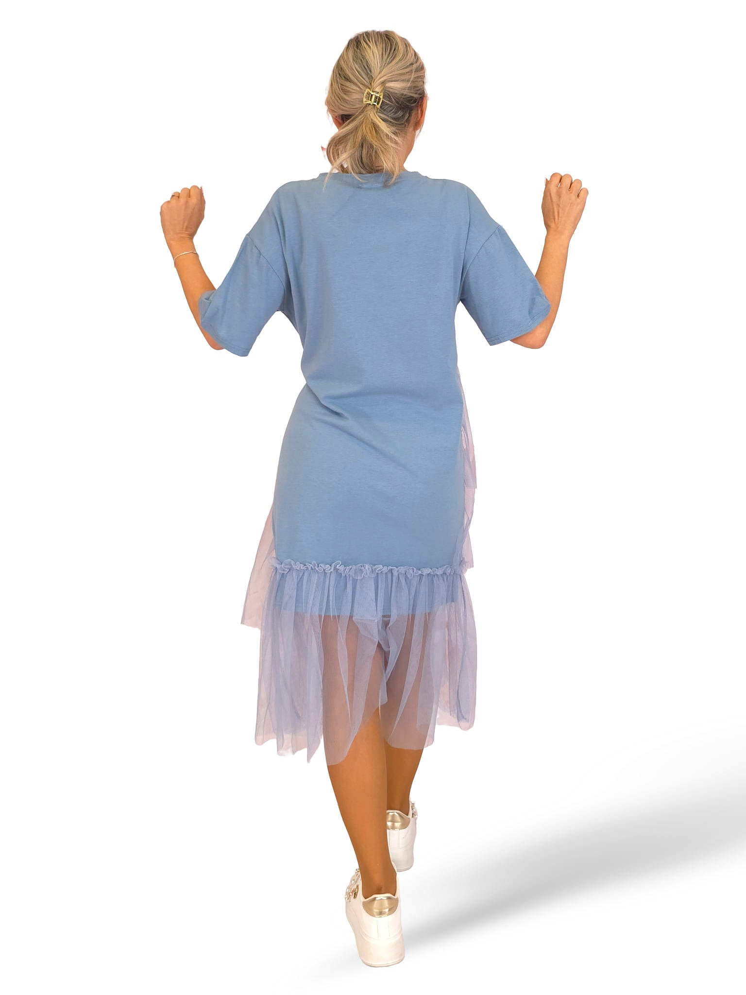 VESTIDO CAMISETA TUL JOT