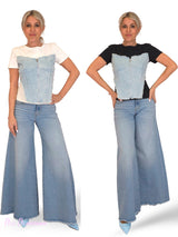 CAMISETA CORSET DENIM