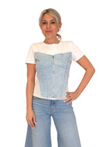 CAMISETA CORSET DENIM