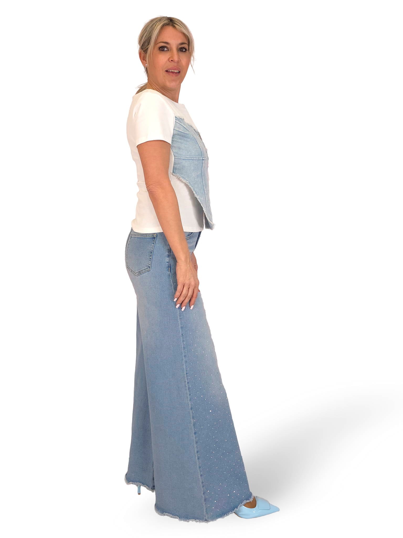 CAMISETA CORSET DENIM