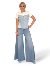 CAMISETA CORSET DENIM