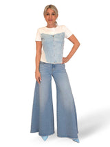 CAMISETA CORSET DENIM