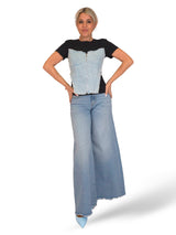 CAMISETA CORSET DENIM
