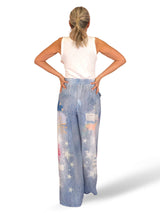 PANTALÓN EFECTO DENIM LINO ESTAMPADOS
