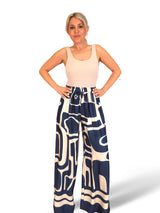 PANTALÓN ANCHO SATEN ESTAMPADO JOT