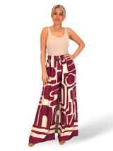 PANTALÓN ANCHO SATEN ESTAMPADO JOT