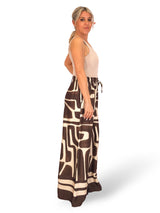 PANTALÓN ANCHO SATEN ESTAMPADO JOT