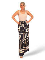 PANTALÓN ANCHO SATEN ESTAMPADO JOT