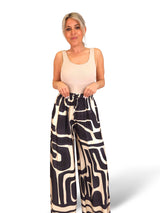 PANTALÓN ANCHO SATEN ESTAMPADO JOT
