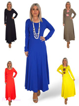 VESTIDO LARGO PUNTO VISCOSA JOT