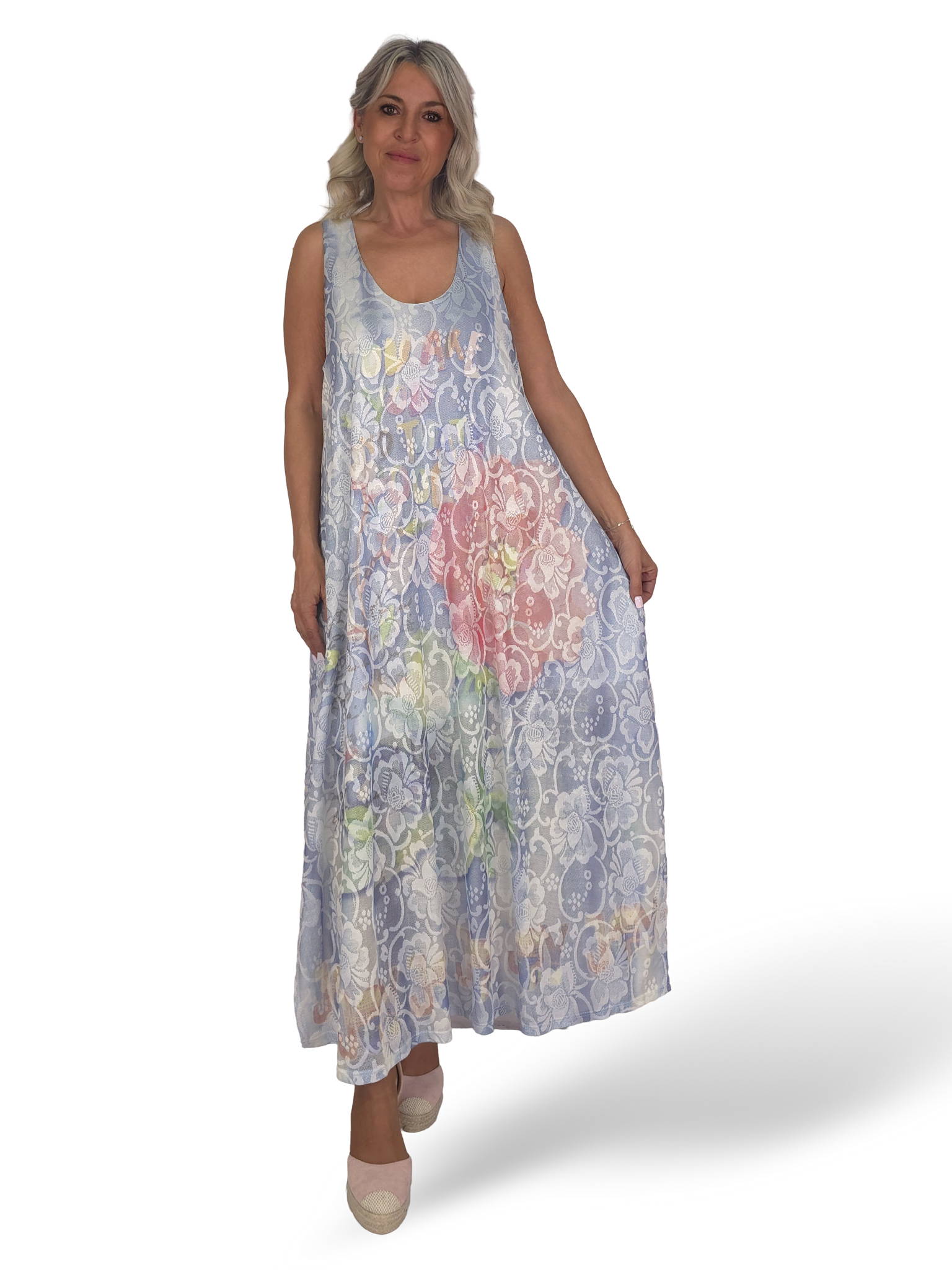 VESTIDO DE LINHA BORDADA