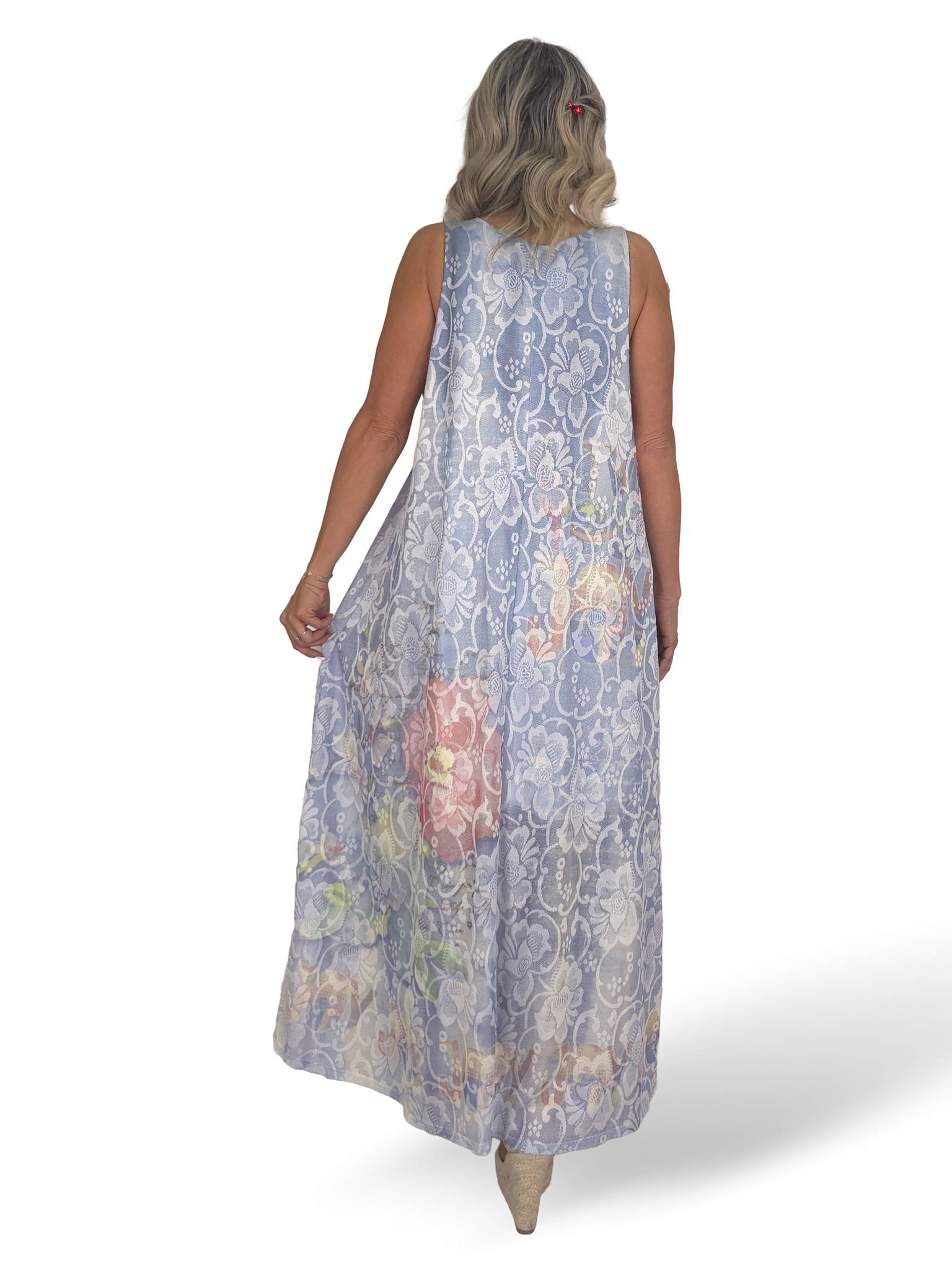 VESTIDO DE LINHA BORDADA