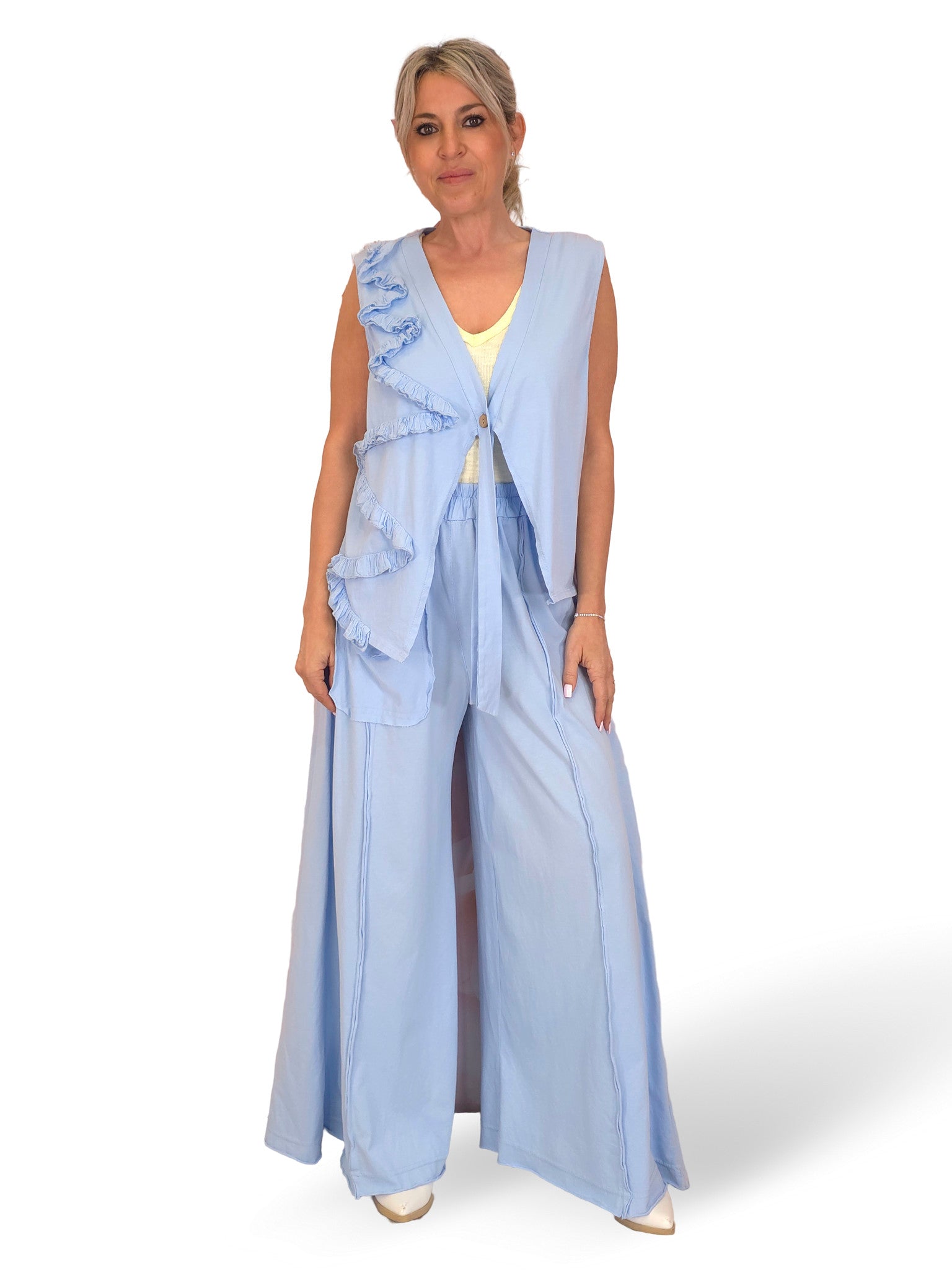 Gilet asimmetrico in cotone JOT