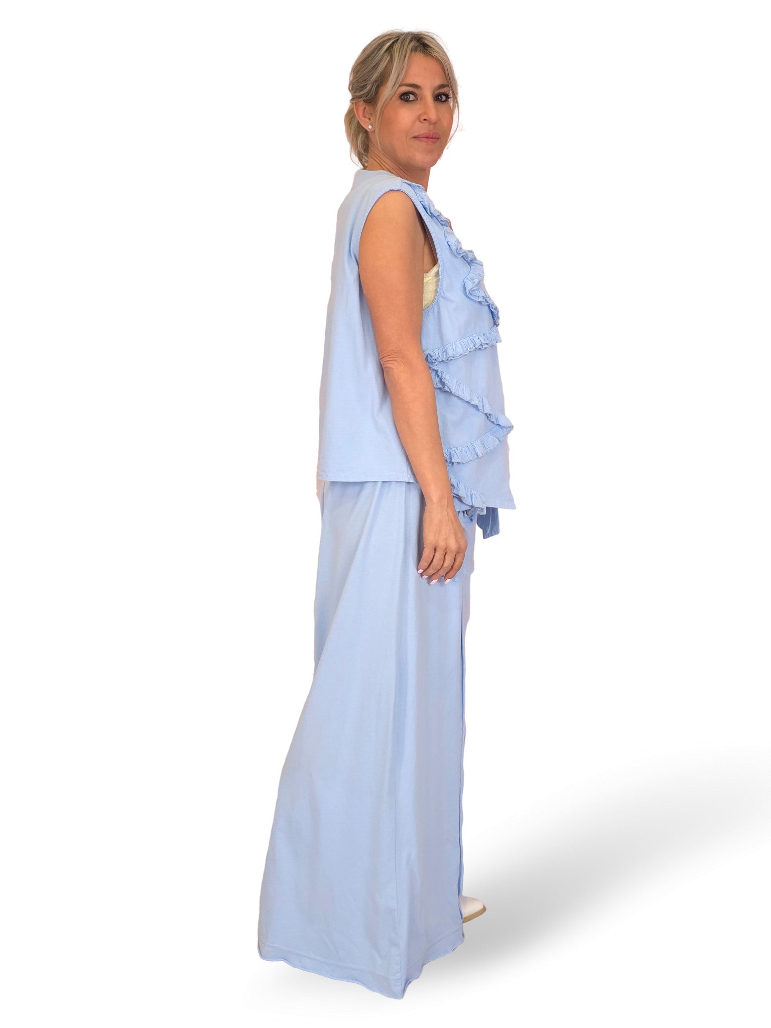 Gilet asimmetrico in cotone JOT