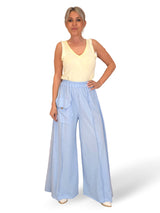 Pantaloni palazzo in cotone Jot