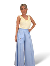 Pantaloni palazzo in cotone Jot