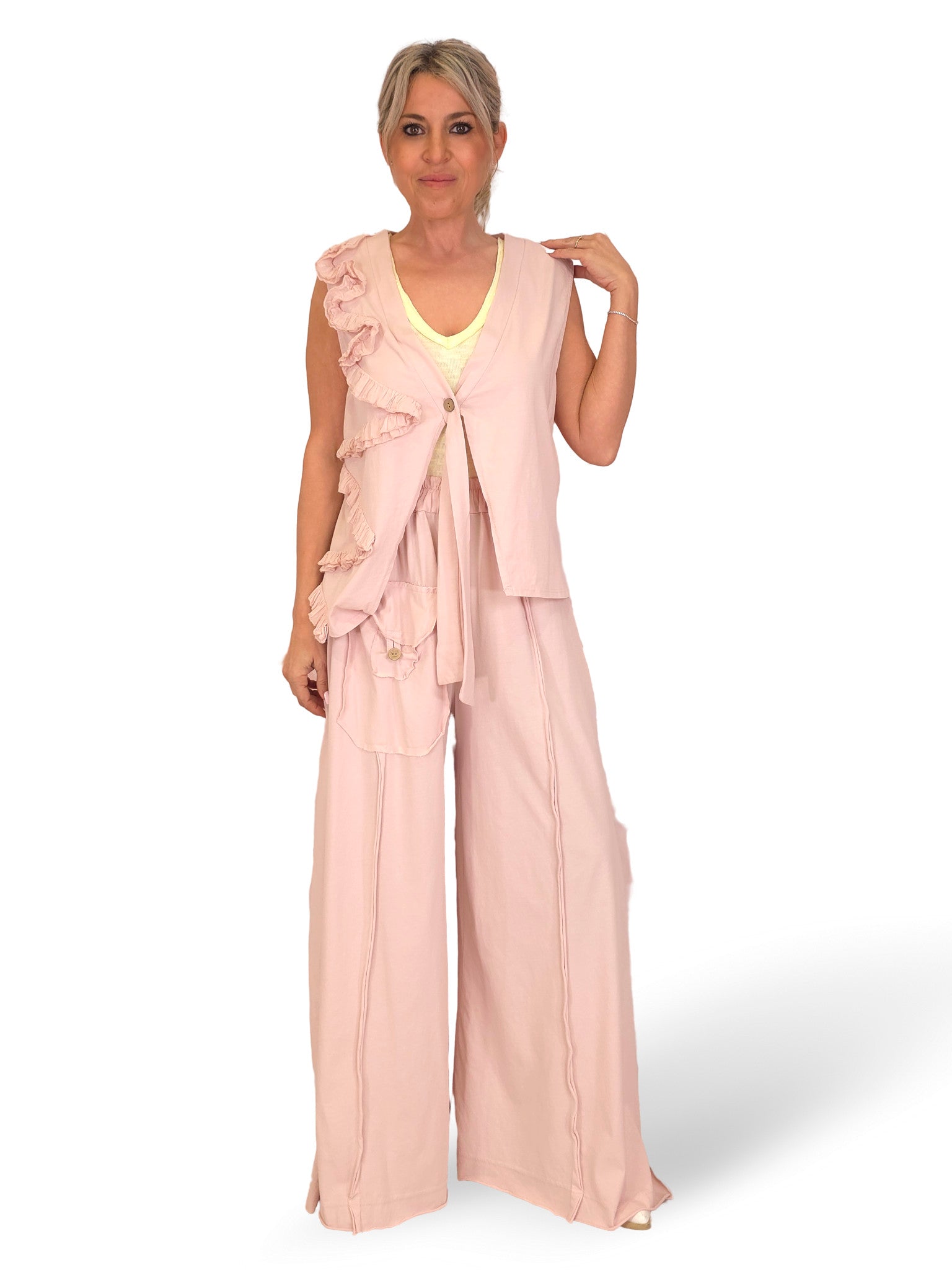 Gilet asimmetrico in cotone JOT