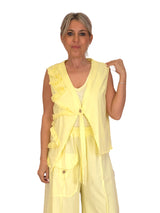 Gilet asimmetrico in cotone JOT