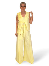 Pantaloni palazzo in cotone Jot