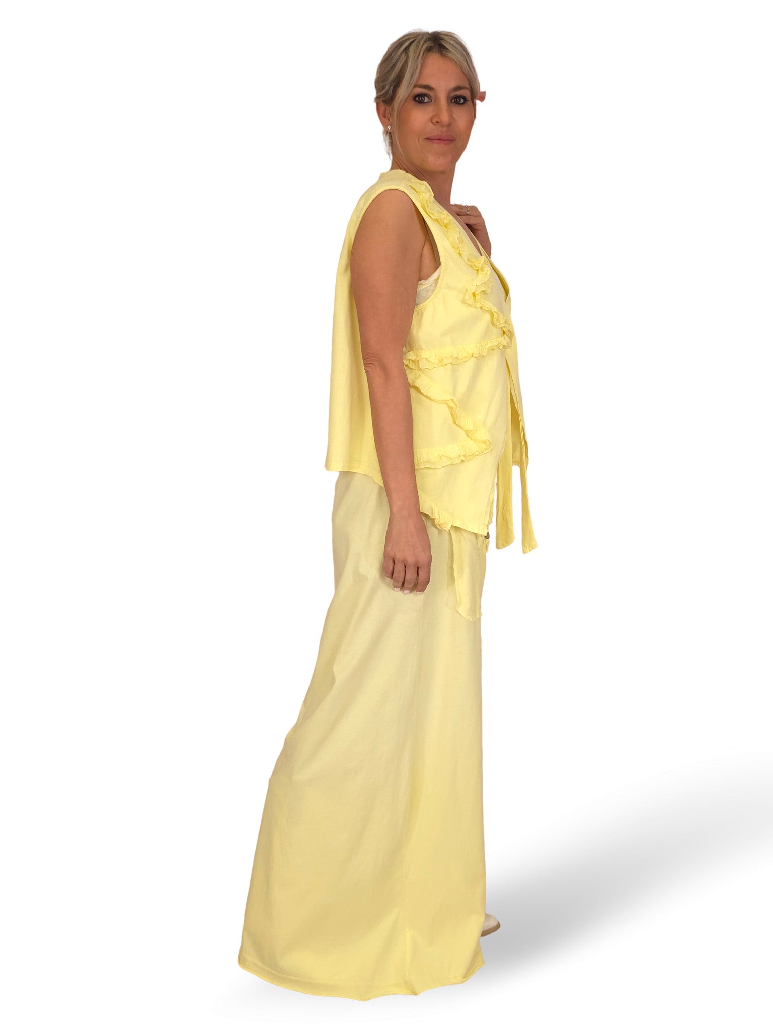 Gilet asimmetrico in cotone JOT